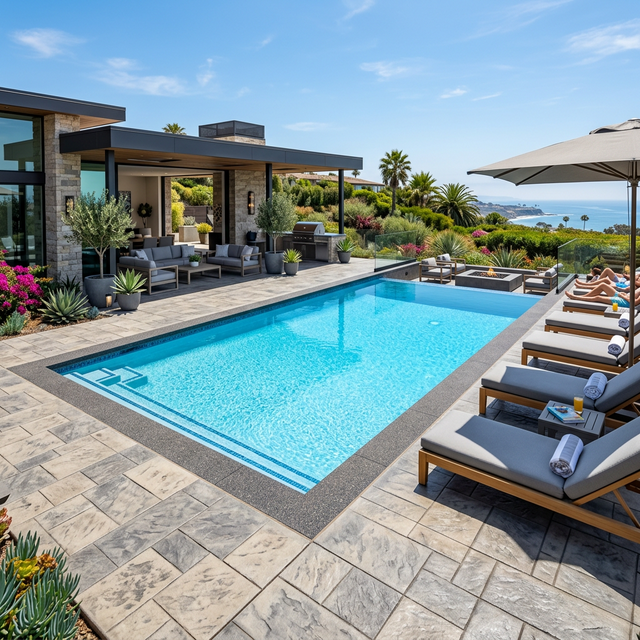 Pool deck Hackett Hill Hooksett NH